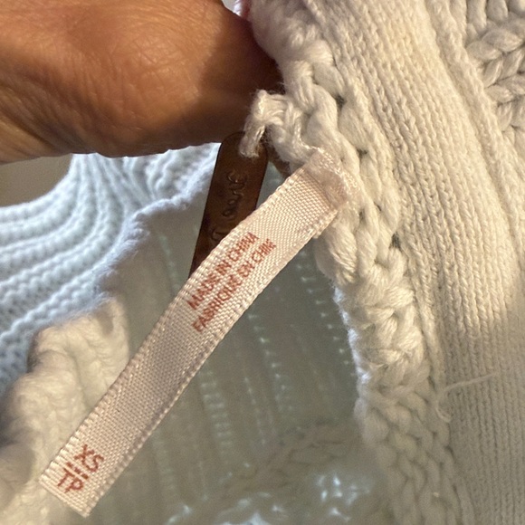 Free People whiteCable Knit Turtleneck Sweater - Picture 4 of 11